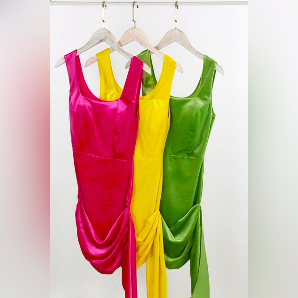 Velvet Colorful Dress